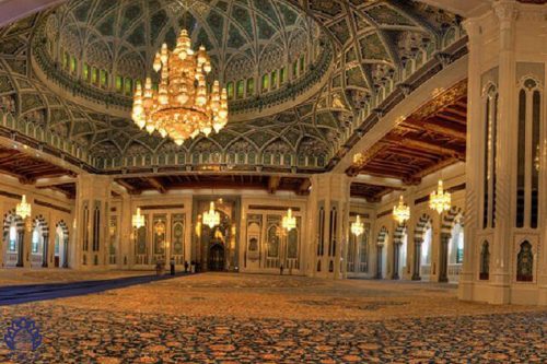 معماری داخلی مسجد جامع سلطان قابوس